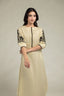 Beige Round-Neck Kurta