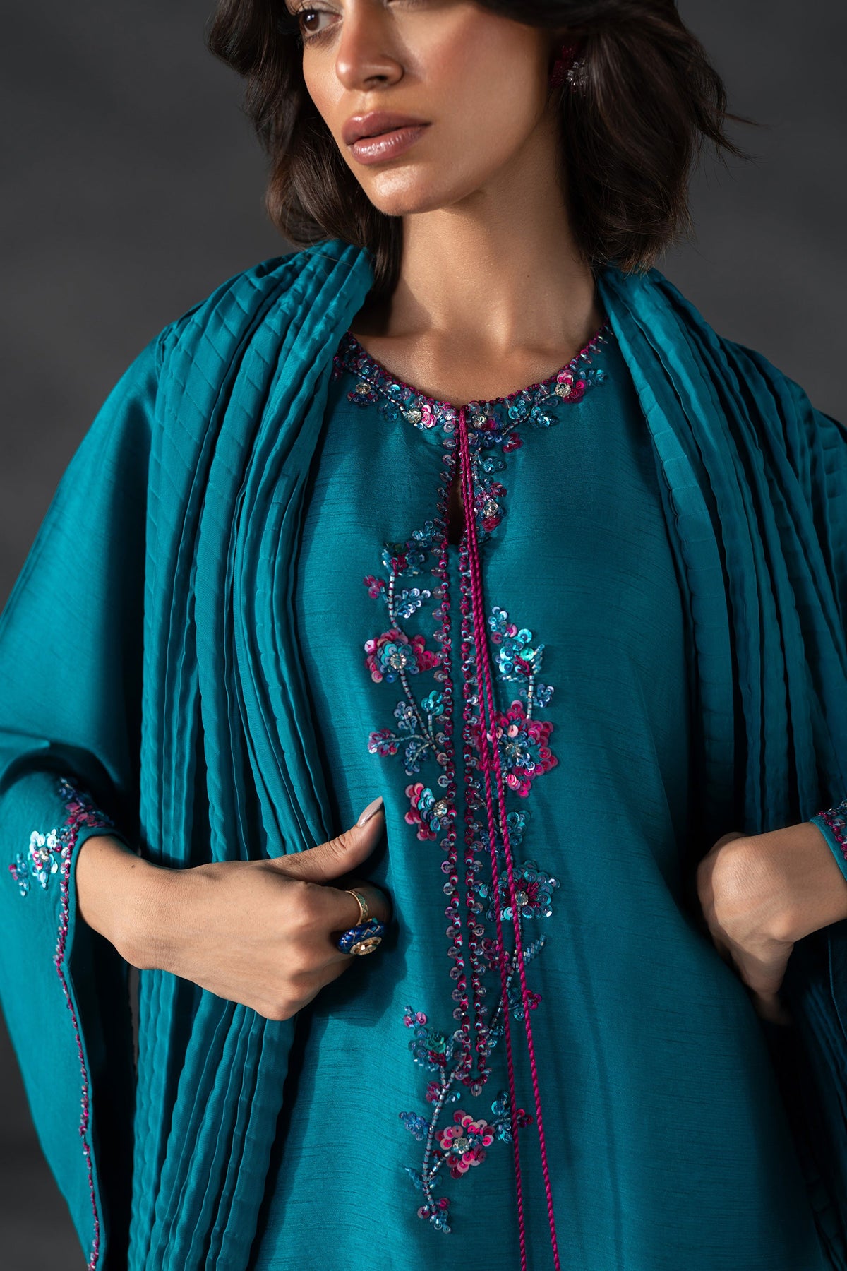 Teal and Fuschia Beauty (D-08)