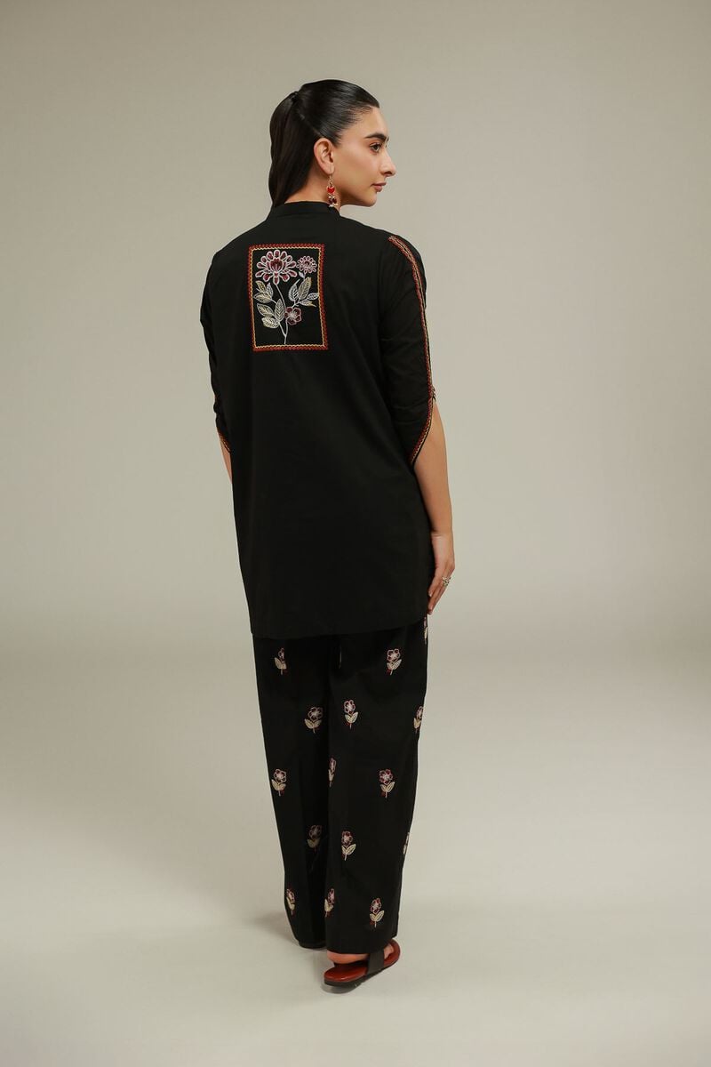Black Cambric Kurta