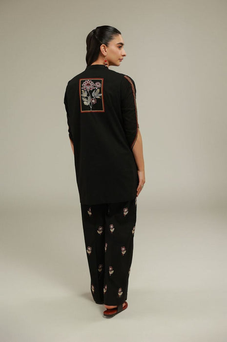 Black Cambric Kurta