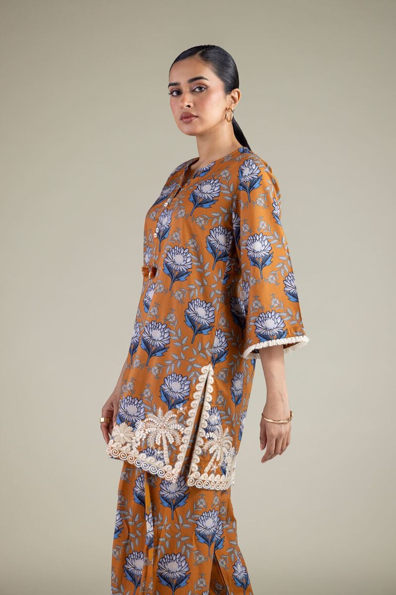 Floral Cambric Kurta Secondary image
