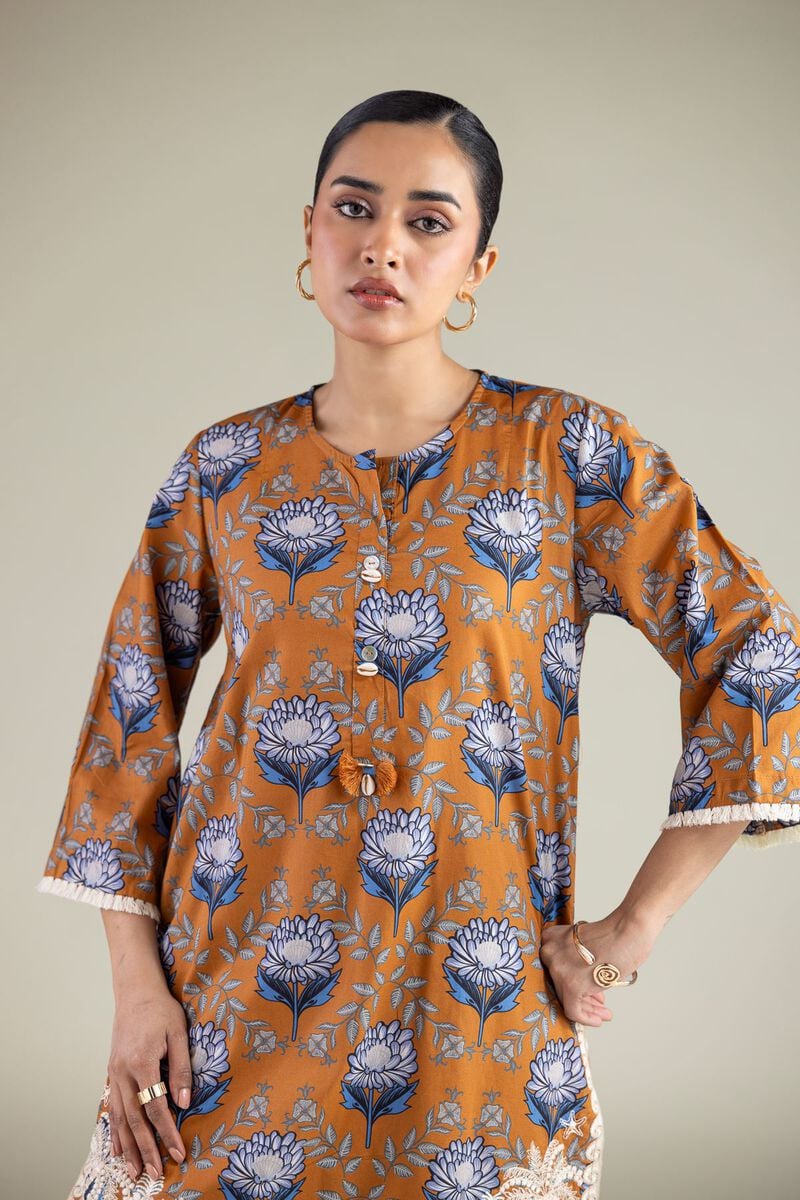 Floral Cambric Kurta