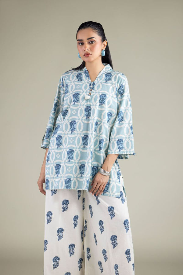 Floral V-Neck Kurta