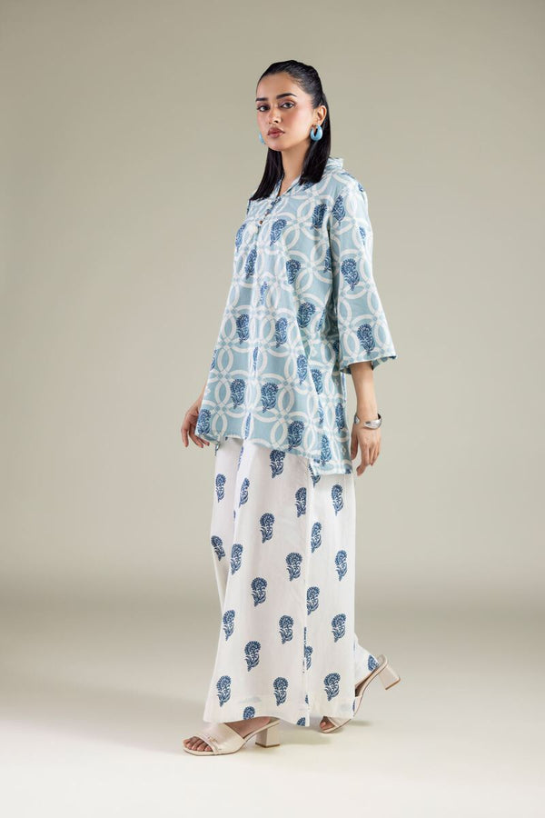 Floral V-Neck Kurta