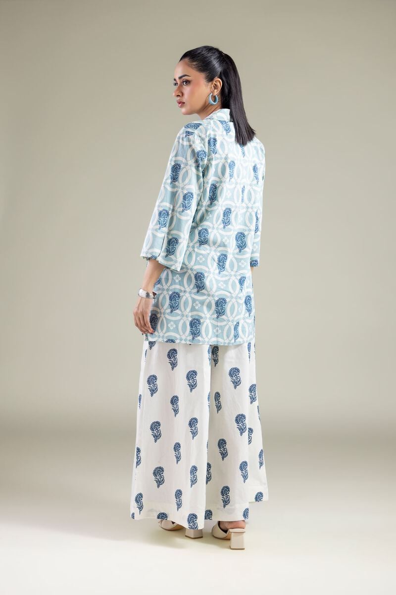 Floral V-Neck Kurta