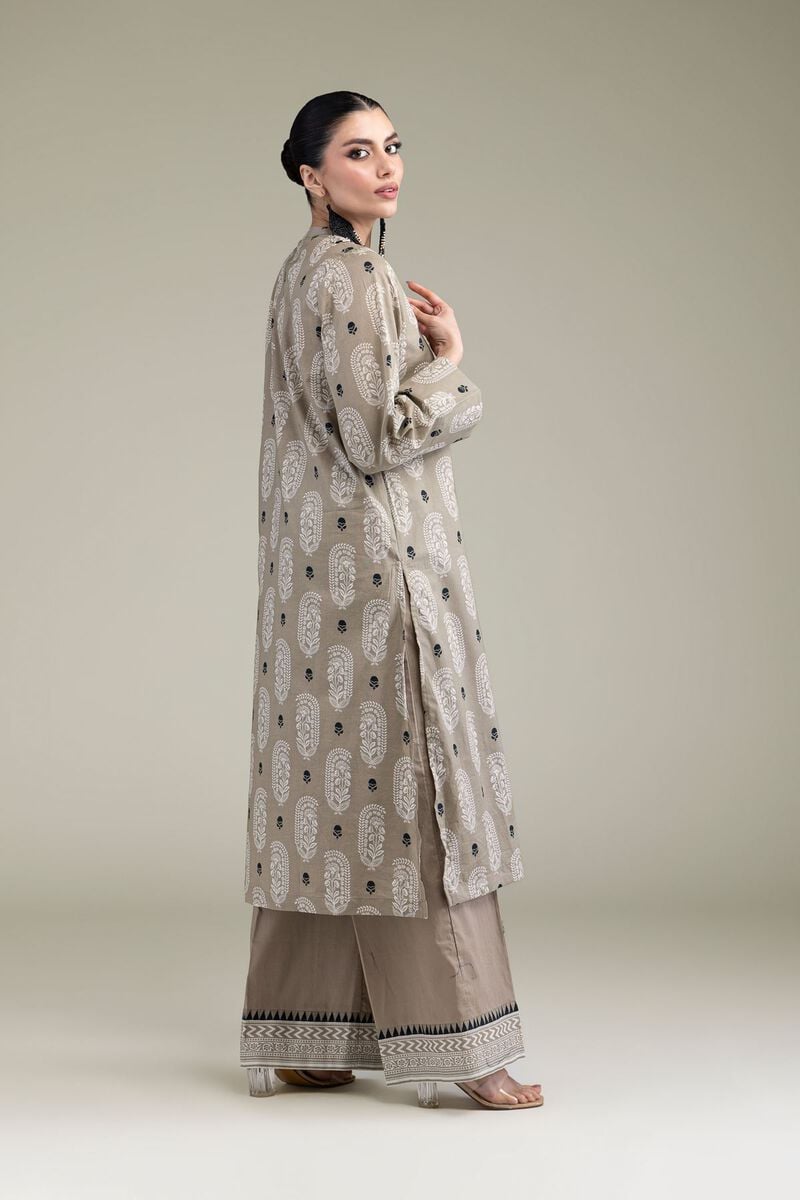 Beige Paisley Pants