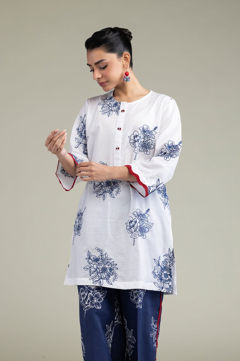 Floral Round-Neck Kurta