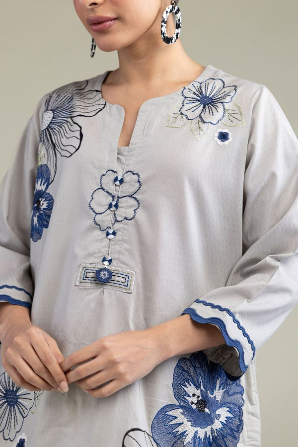 Floral Cotton Kurta