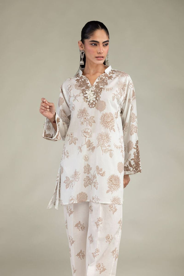 Floral Cambric Kurta