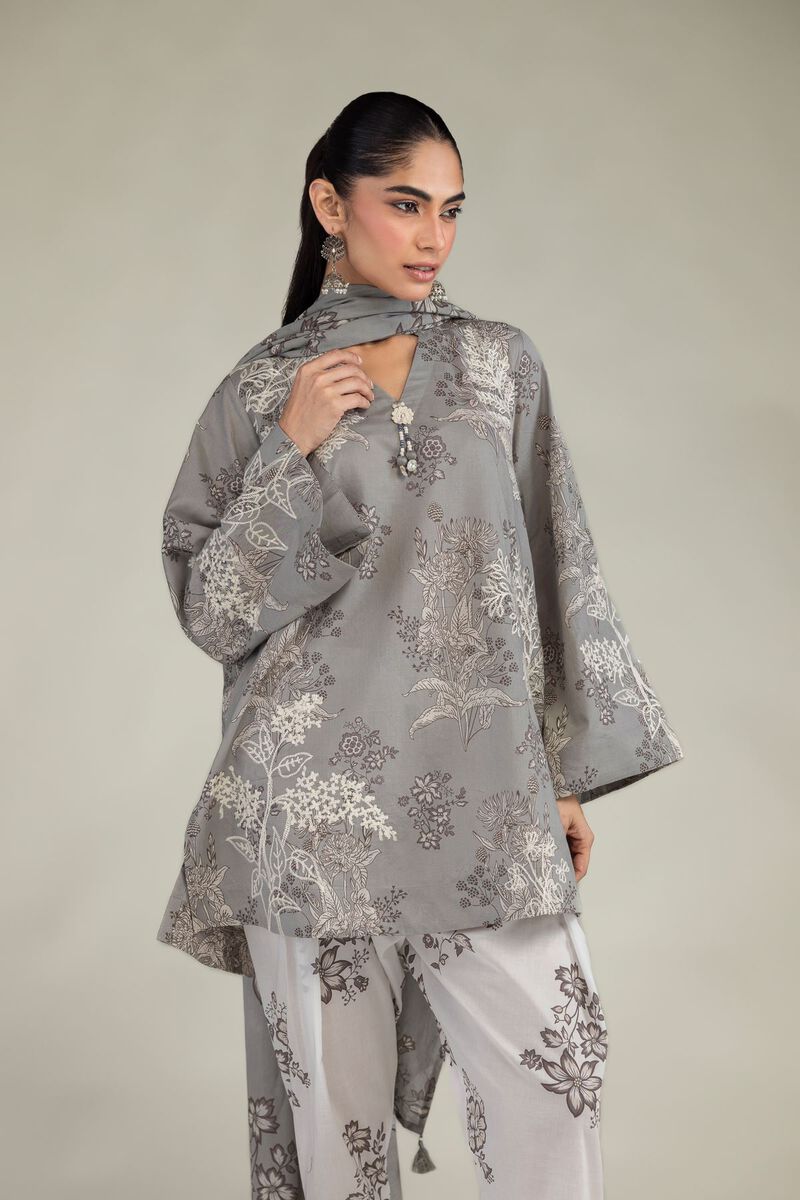 Cambric V-Neck Kurta