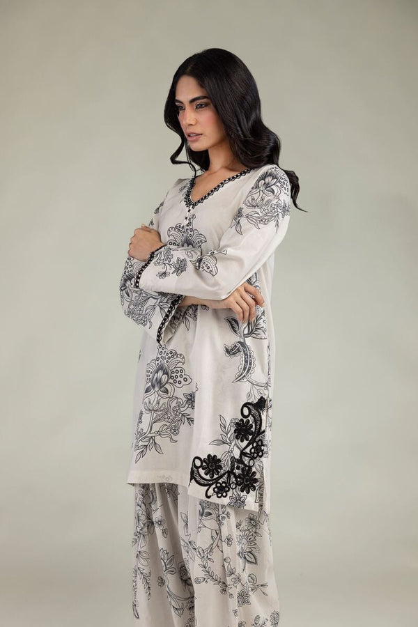 Short Floral Kurta