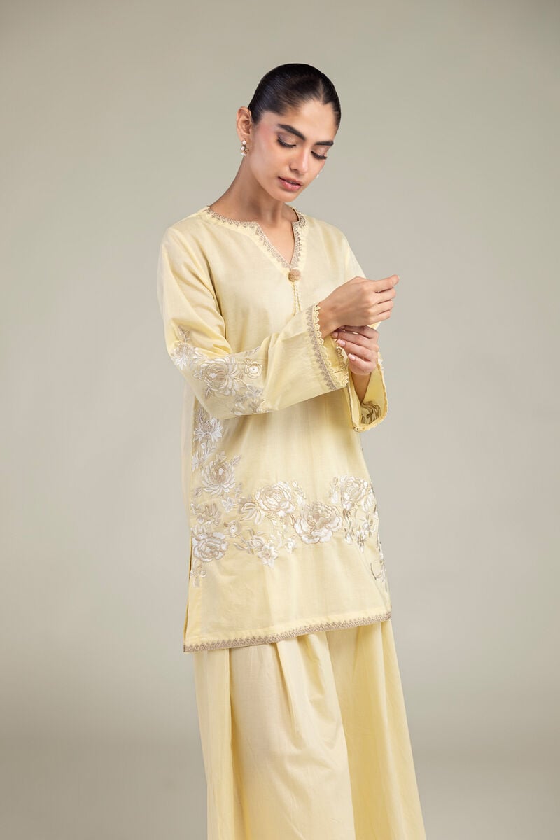 Floral Yellow Kurta