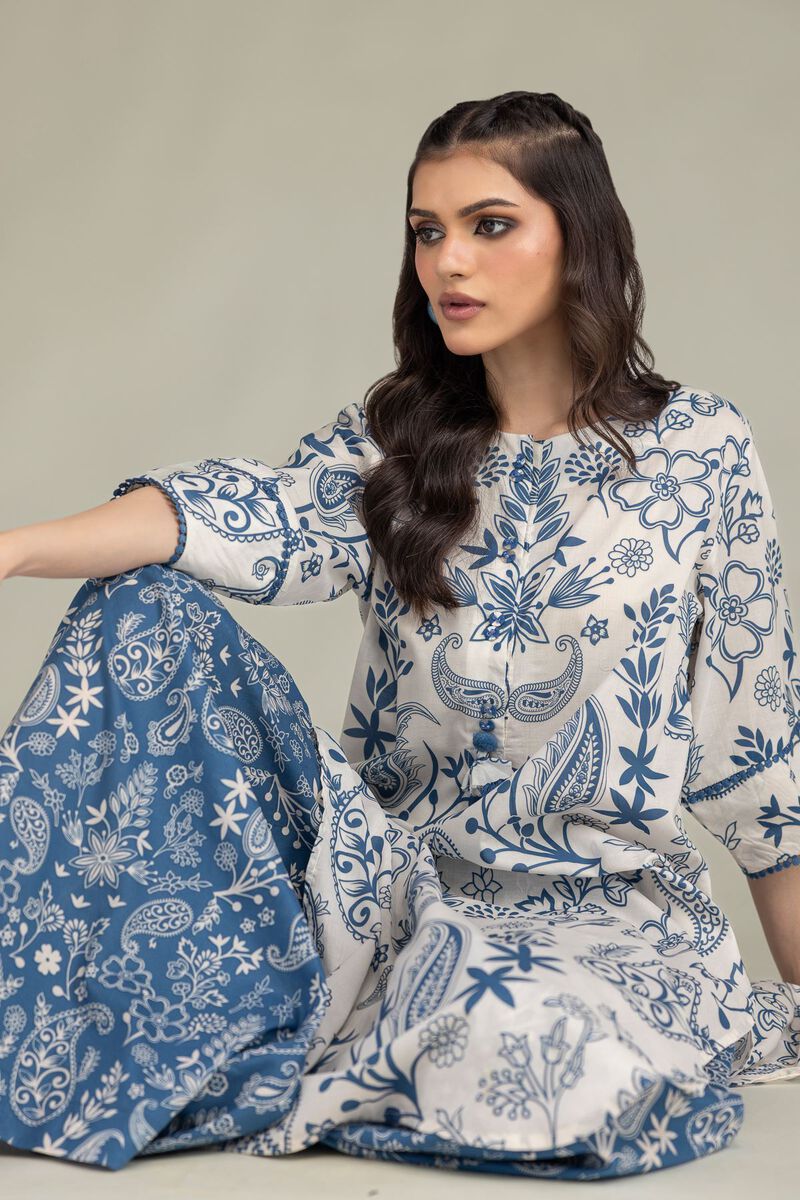 Floral Cambric Kurta Main image