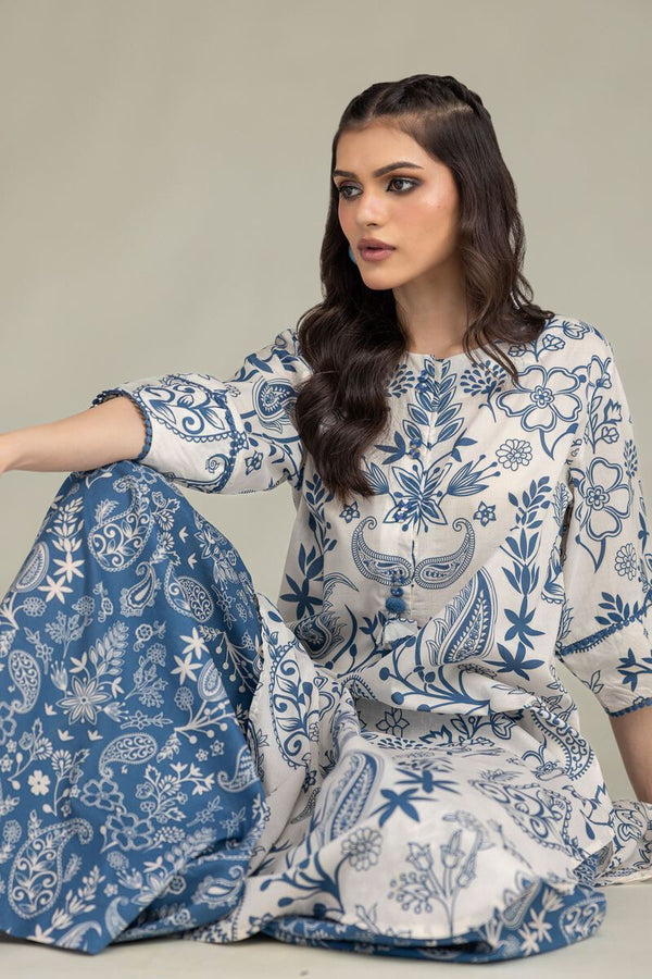 Floral Cambric Kurta