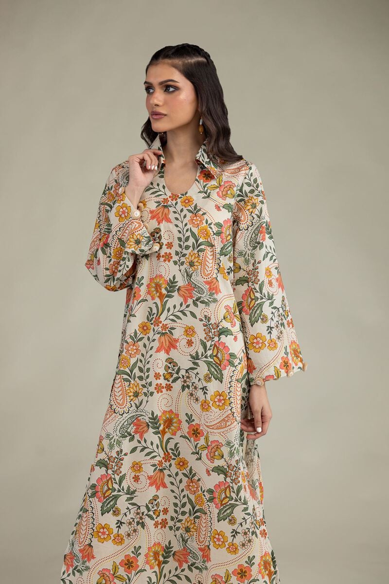 Floral Cambric Kurta