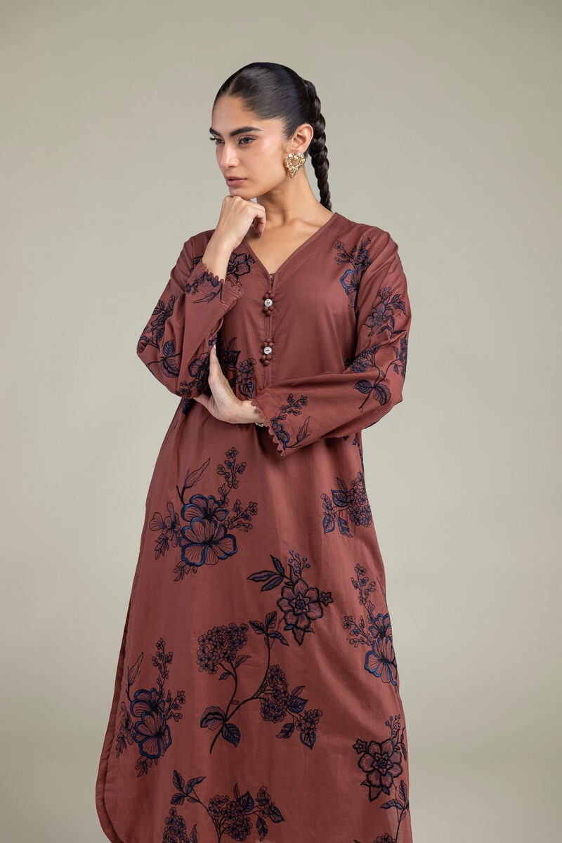 Cambric Floral Kurta
