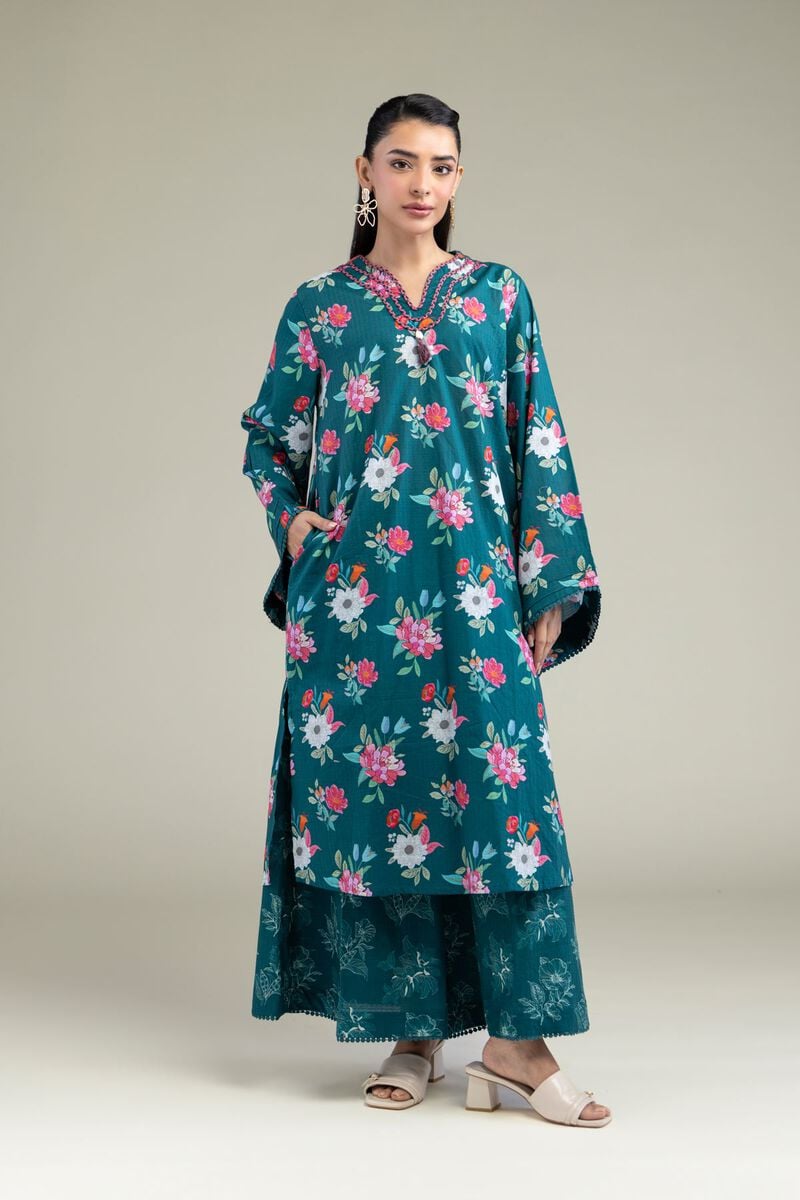 Floral Teal Pants