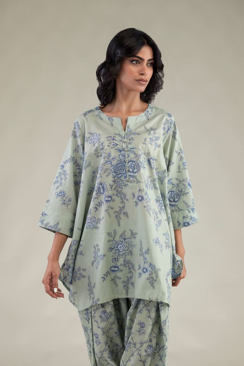 Mint Short Kurta