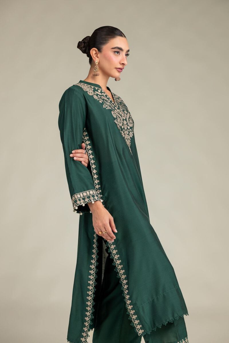 Floral Green Kurta