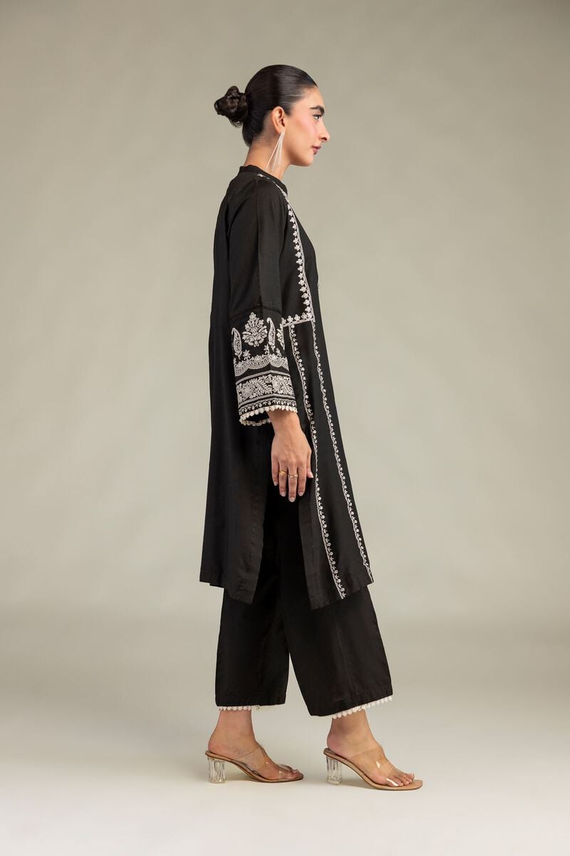 Black Silk Pants