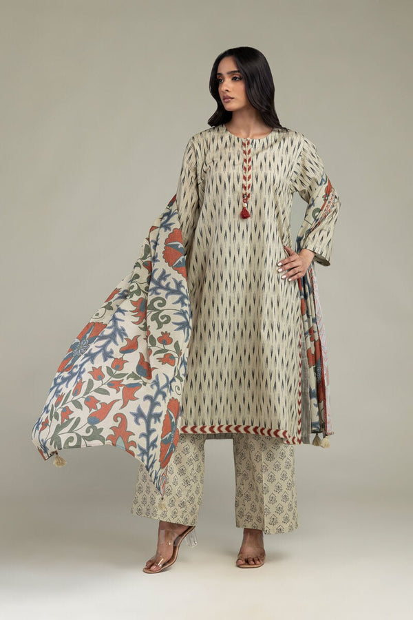 Floral Lawn Dupatta