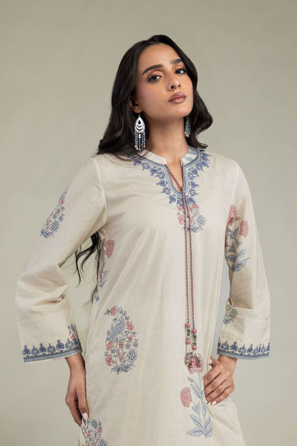 Floral Cambric Kurta
