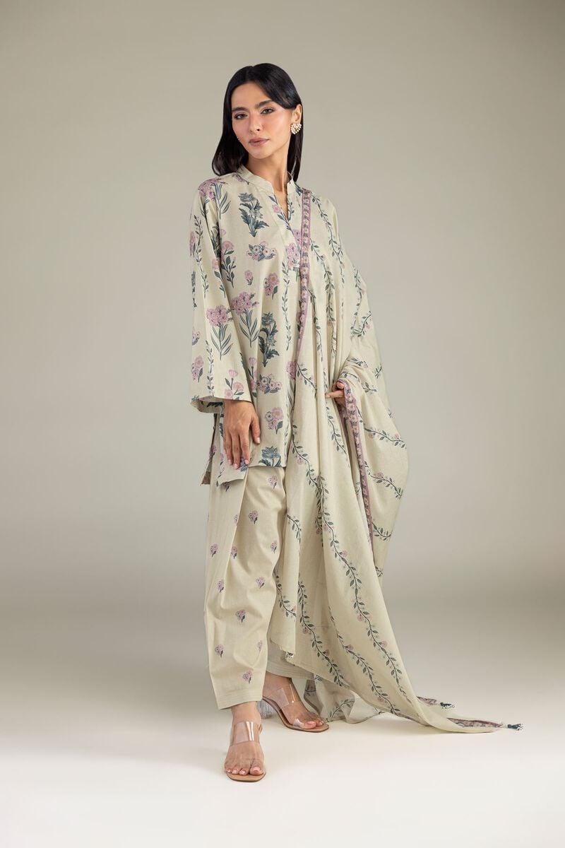 Floral Cambric Kurta Main image