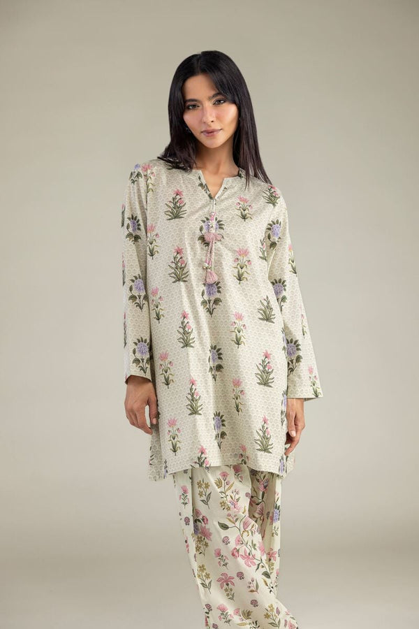 Floral Cambric Kurta