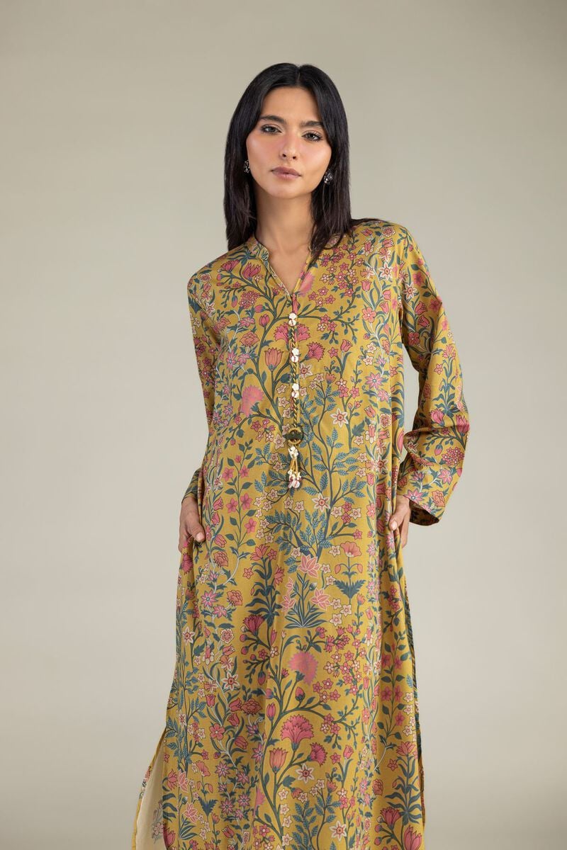 Floral Longline Kurta Secondary image