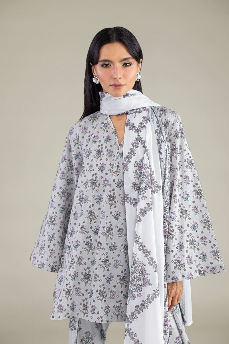 Floral Cambric Kurta