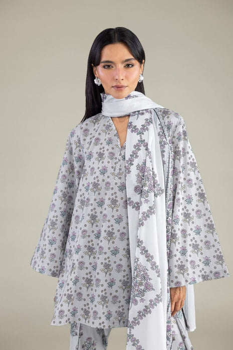 Floral Cambric Kurta