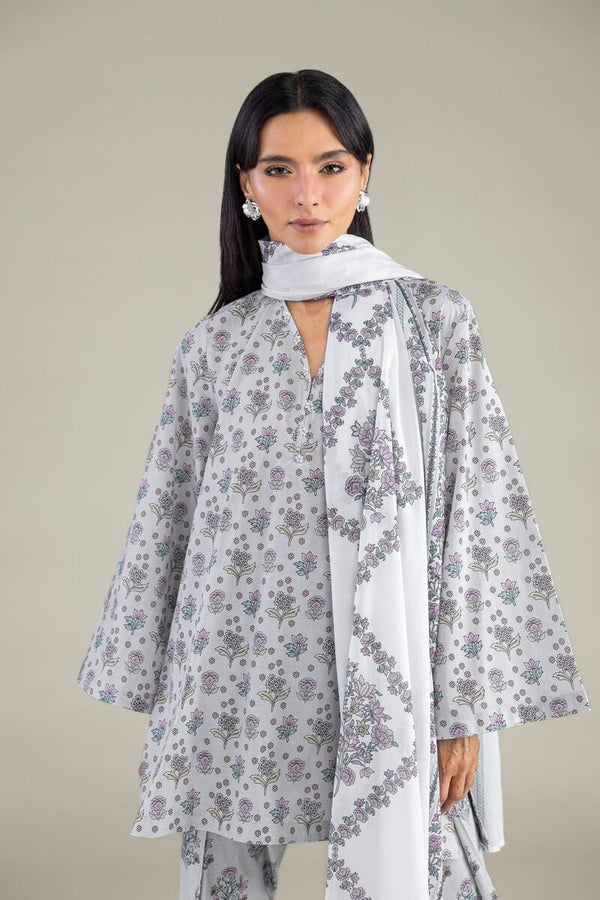 Floral Cambric Kurta
