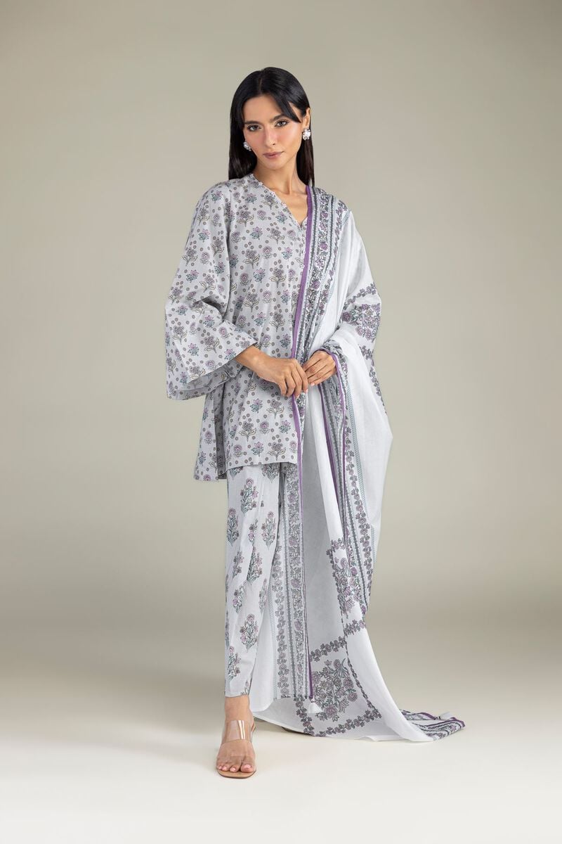 Floral Cambric Kurta
