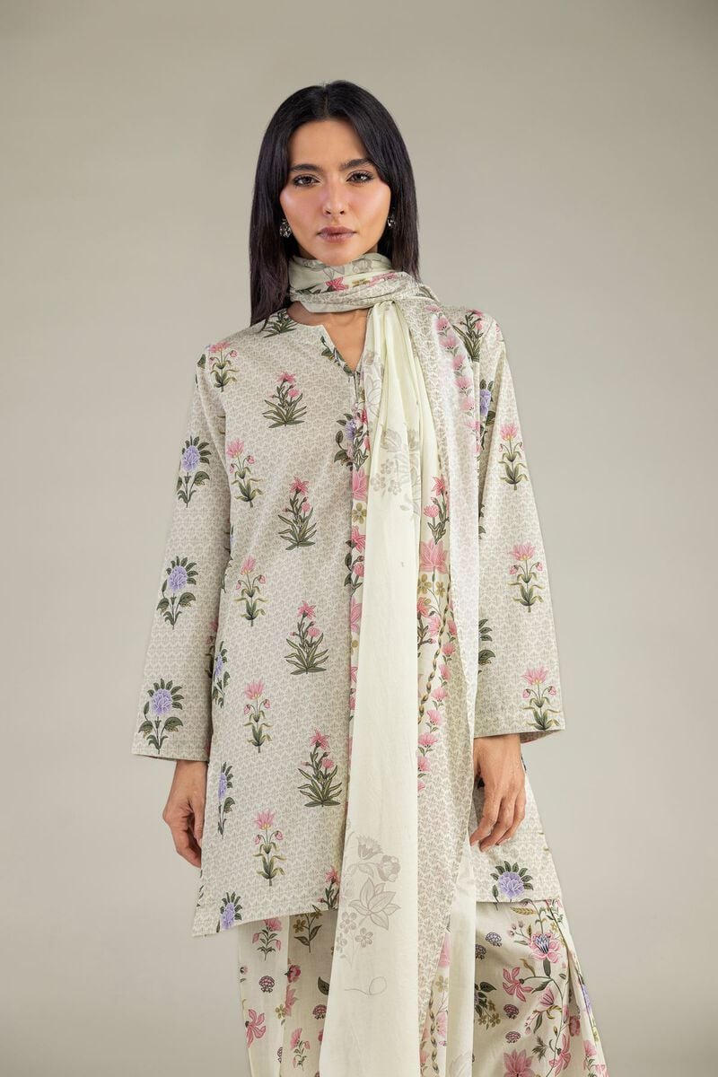 Printed Lawn Dupatta Main image