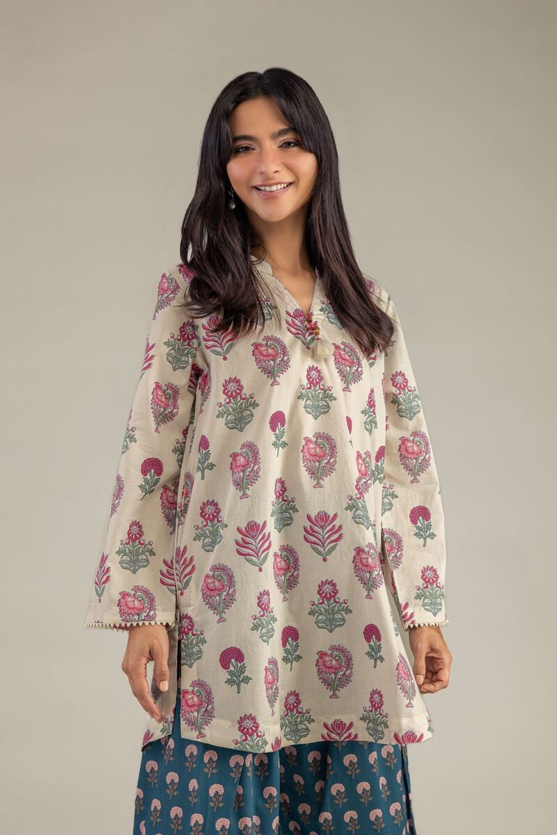 Floral Cambric Kurta