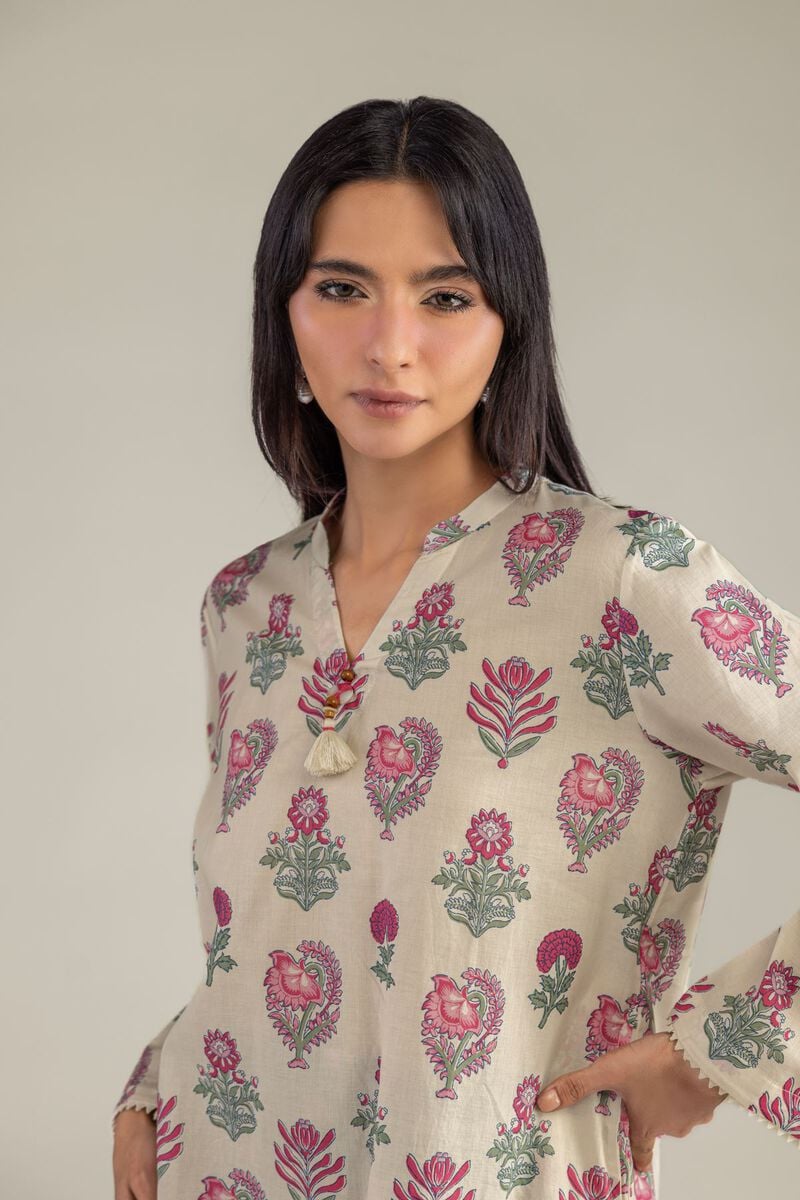 Floral Cambric Kurta