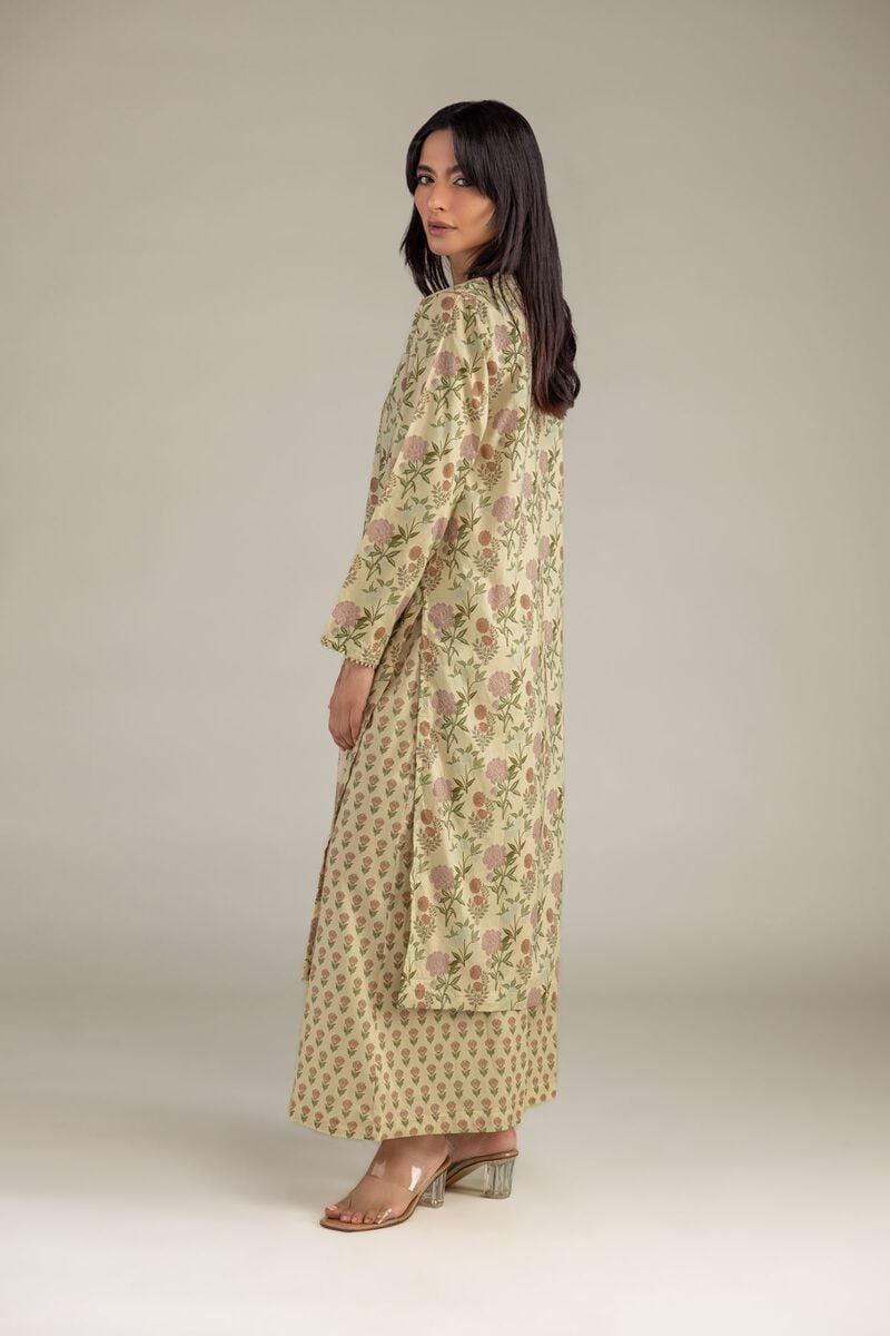 Floral Beige Pants