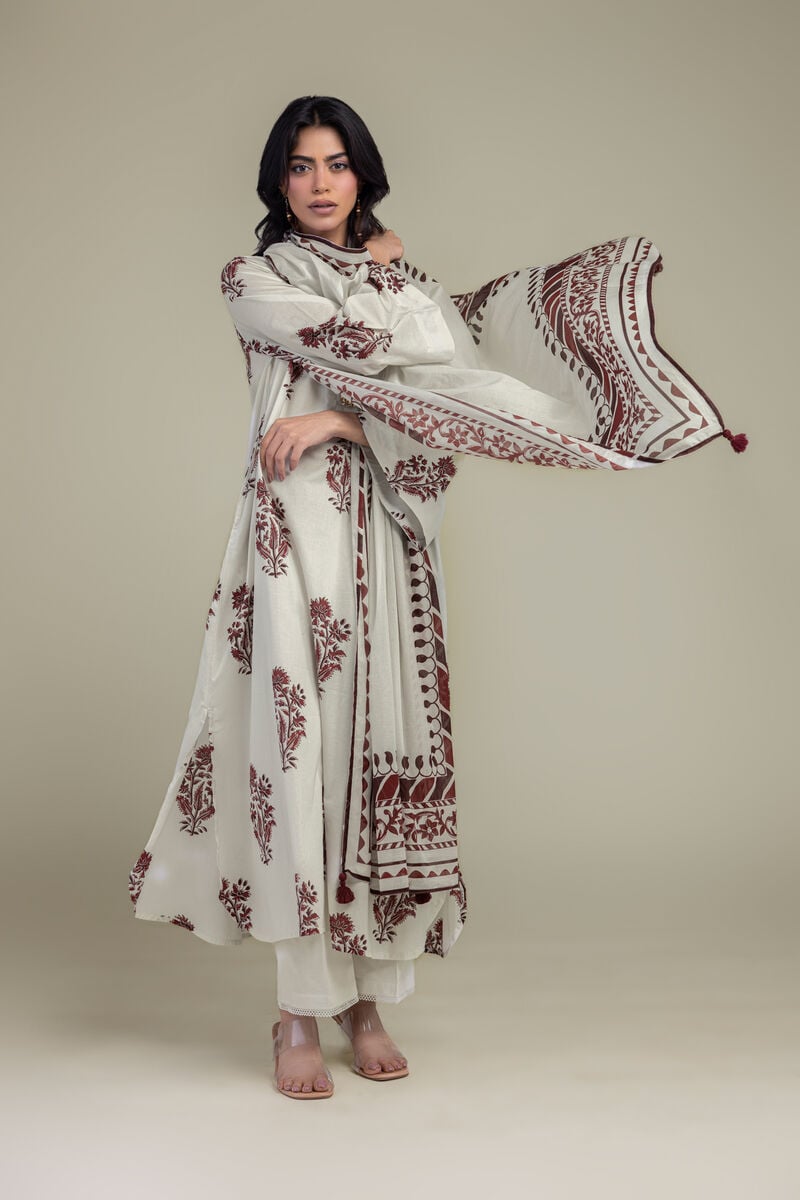 Floral Cambric Dupatta