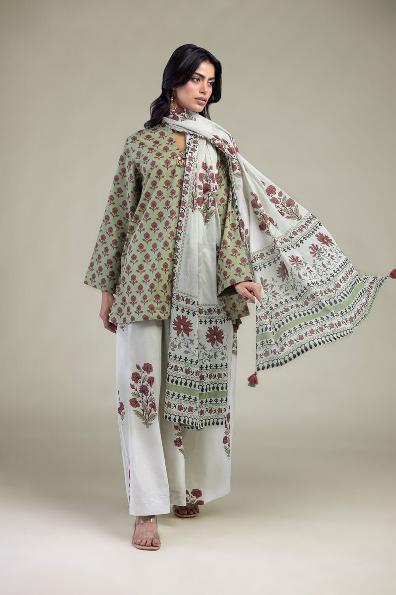 Floral Cambric Dupatta