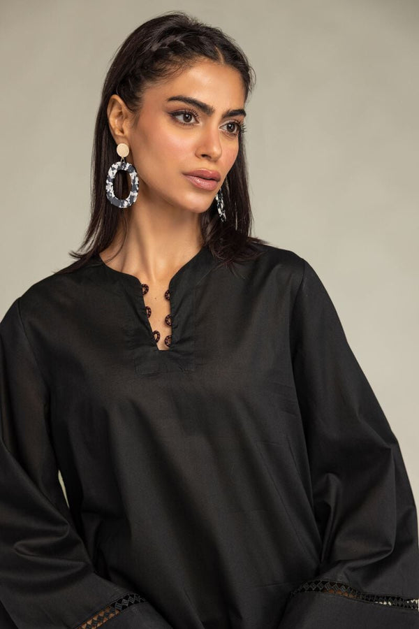 Black Short Kurta