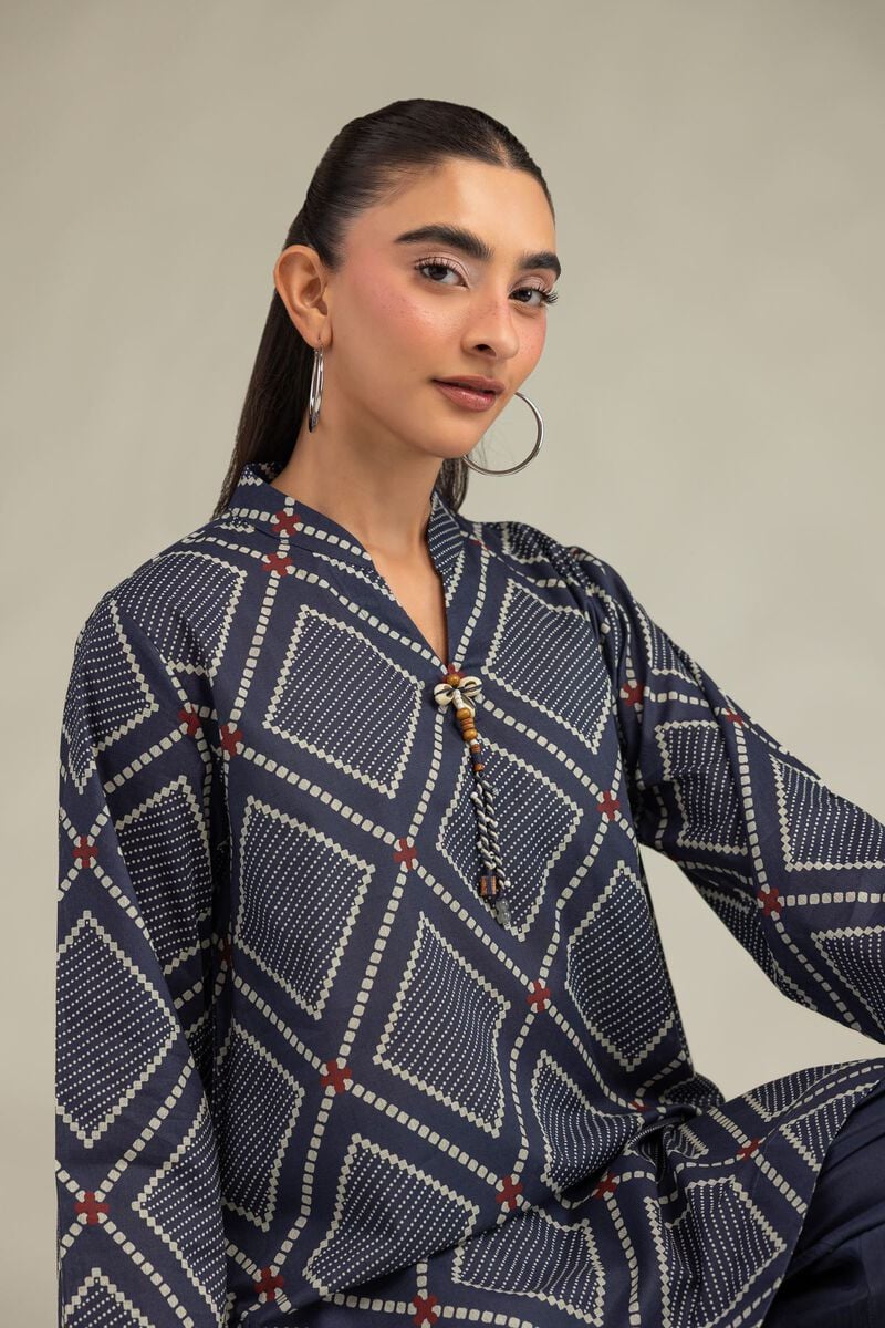 Short Navy Kurta Main image