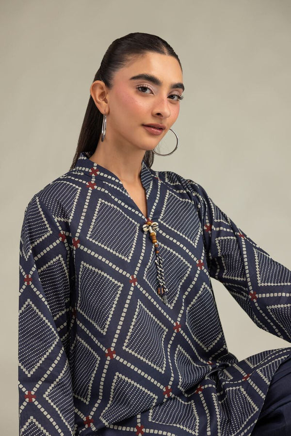 Short Navy Kurta
