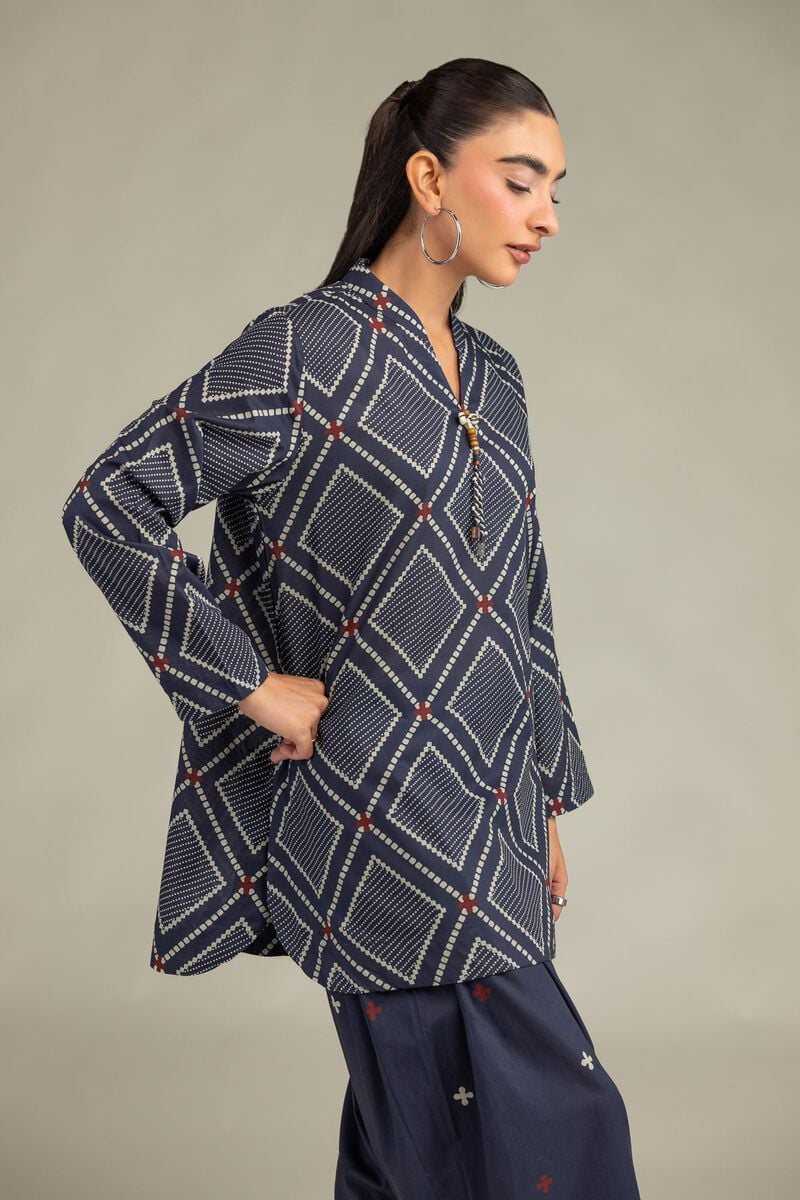 Short Navy Kurta