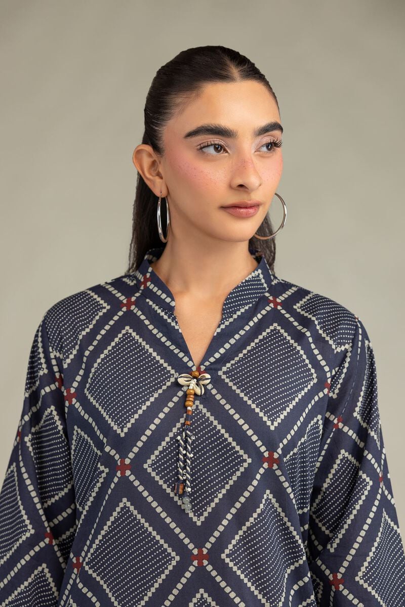 Short Navy Kurta