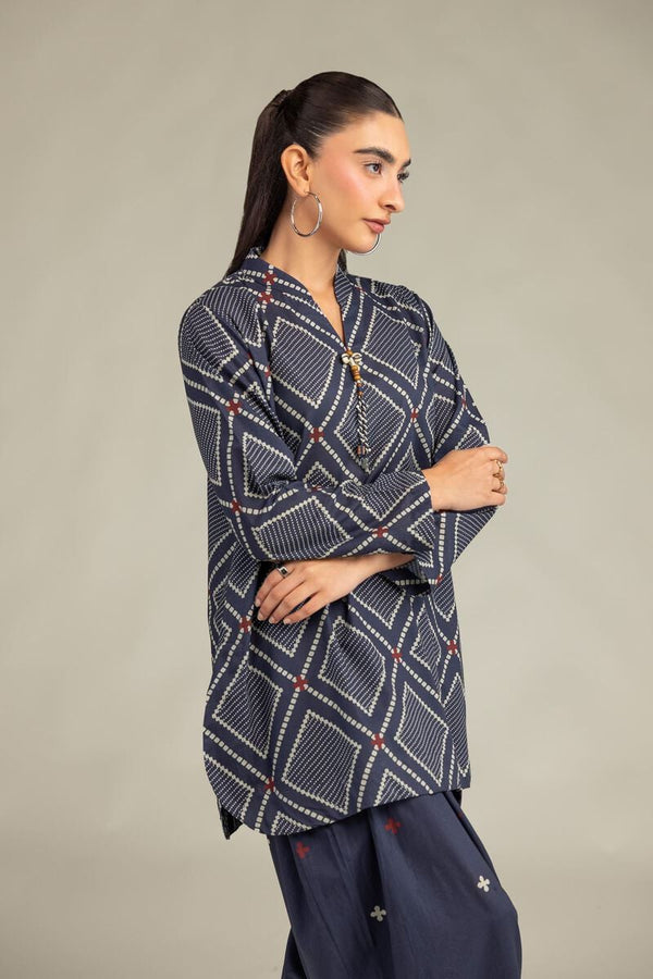 Short Navy Kurta