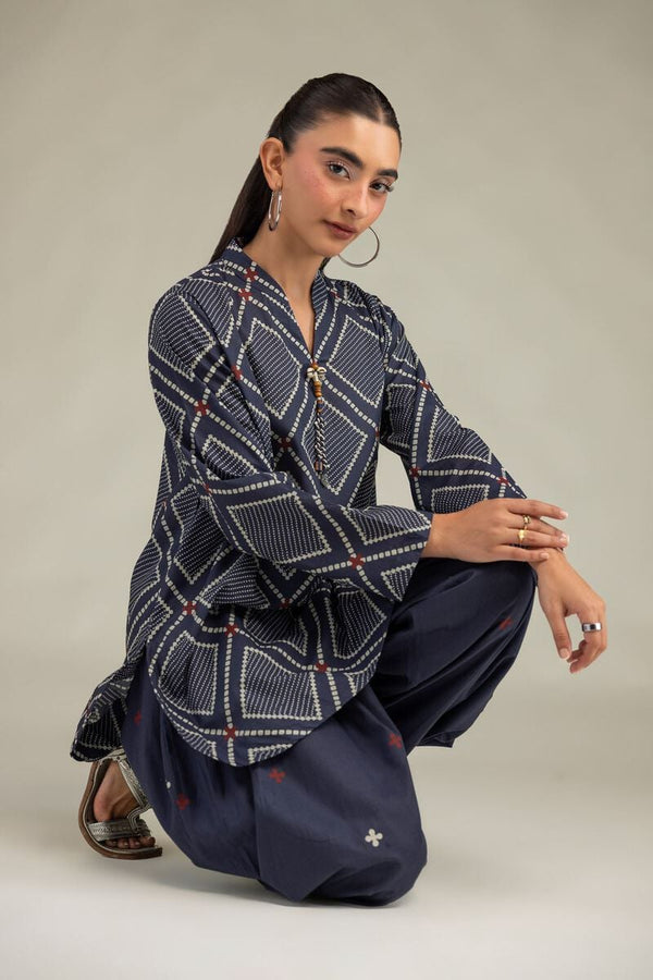 Short Navy Kurta