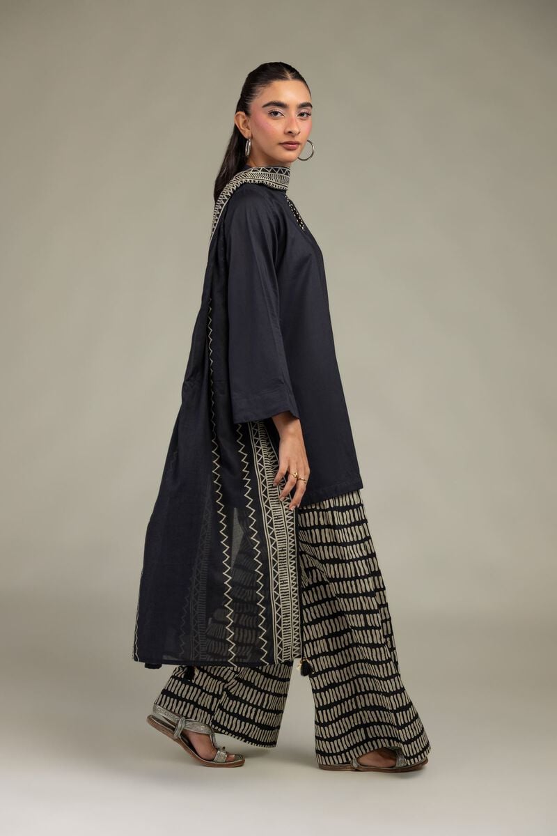 Black Printed Shalwar