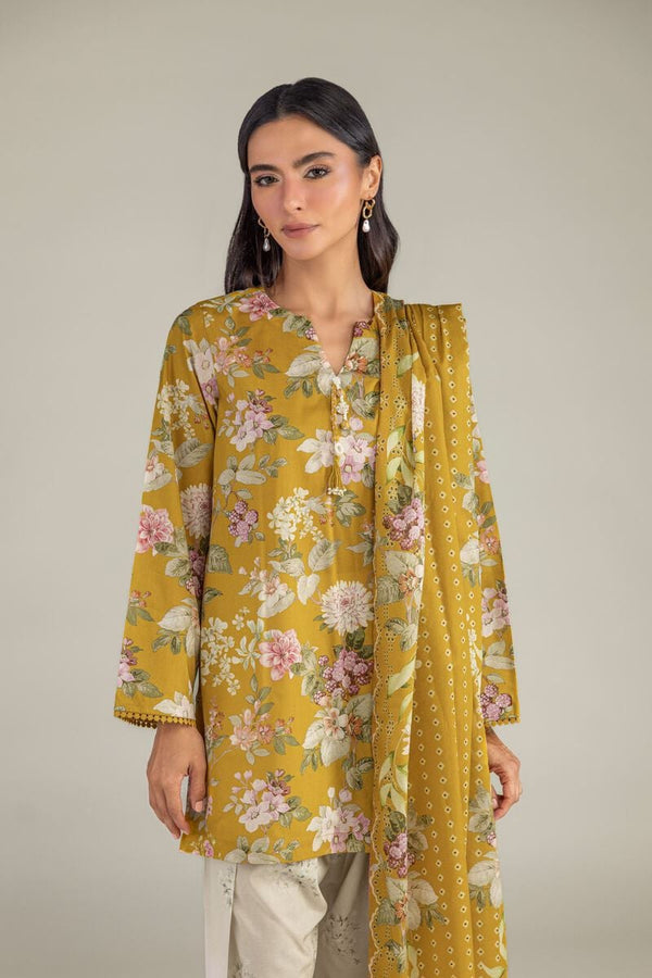 Floral Cambric Kurta