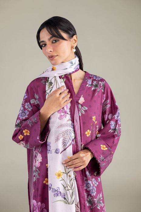 Lawn Floral Dupatta