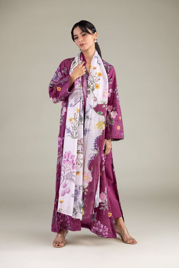 Lawn Floral Dupatta